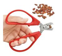 Red Peeling The Shell Nut Shell Cracker Seed Pistachio Sheller Opener Peeling Pliers Nut Crackers Artifact Stainless Steel Convenience Hard Case Buster,Specialty Tools and Gadgets