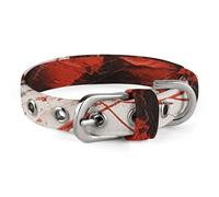 Red Pen Lines Dog Collar Adjustable Martingale Pet Collar Female Male Cute Cat Collars No Pull Dog Choker Collars for Small Medium Large Pet