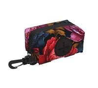 Red Peonies Pet travel garbage bag storage bag Essentials for hiking or camping in the countryside Ensure you have an enjoyable experience