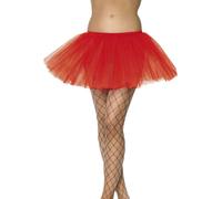 Red Petticoat Tutu Short 30cm Underskirt Ladies Sexy Fancy Dress Accessory