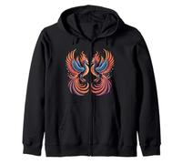 Red Phoenix Bird Phoenix Rising Firebird Phoenix Phoenix Zip Hoodie