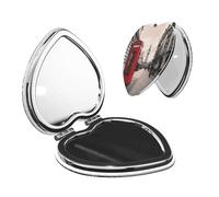 Red Phone Booth London Street Fashion And Exquisite Pocket Mirror, Compact And Practical