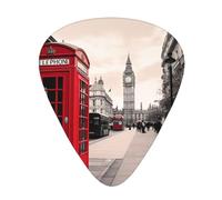 Red Phone Booth London Street High-Quality, Wear-Resistant And Tough Guitar Picks Give You A Different Musical Experience
