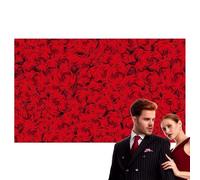 RED PHOTO TECTOR - Romantic Valentine's Day Photography Banner, 6x4ft Scene Scene Frame | Decorative Backdrop with Pattern for Weddings, Party Events