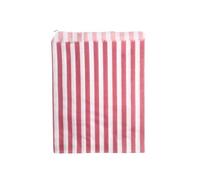 Red Pick N Mix Sweet Candy Striped Paper Treat Bags - 7x9" Pack of 300