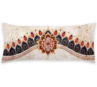 Red Pillow Cases Northern Europe Cushion Covers 50x150 cm Pillow Protectors Super Soft Decorative Pillows Bolster Hotel Pillows for Bed Cushions Long Body Pillowcases, for Home Bedroom Decor C - 394