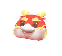 (Red, Pillows) Year Dragon Cartoon Plush Pillow Blanket Hand Warmer Girls Office Nap
