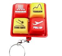 Red,Pilot and Crew Alert Keychain Egpws Warning Sound Simulator,Egpws Simulator Keychain,Car Key Holder,Aviation Cockpit Safety Button, Pilot-Approved Stress Relief,Bright Led Light