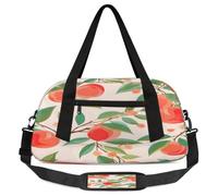 Red Pink Peach Kids Travel Duffle Bag Weekender Overnight Bag for Boy Girls Carry On Travel Bag Workout Duffel Bag
