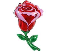 Red/Pink Rose Foil Balloon, 75cm