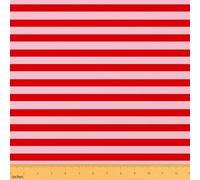 Red Pink Stripes Craft Fabric No Stretch,Retro Abstract Aesthetic Soft Flannel Polyester,Striped Geometric Lines Ideal for Quilting & Handmade Artwork,Classic Simple 2 Yard Bolt,72" L x 59" W