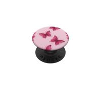Red Pink Watercolor Butterflies Butterfly Pattern Girly Y2K PopSockets Adhesive PopGrip