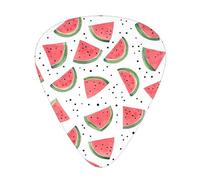 Red Pink Watermelon Guitar Picks Gift Set - Smooth Durable Plectrums For Acoustic, Electric & Bass Guitar, Perfect Present For Guitar Lovers & Musicians