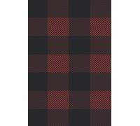 Red Plaid Notebook Diary Journal: Plaid Christmas Notebook 6x9 Stocking Stuffer Gift 100 Page Lined