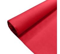 Red Plain Polycotton Fabric Dress Craft Poly Cotton Material | 3 Metre (300cm x 112cm) | Soft Poly Cotton for Sewing, Dressmaking, Crafts, Bunting & Lining