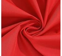 Red Plain Polycotton Fabric Material Poly Cotton Dress Craft Material 45" Wide - Pre Cut Sizes 100cm x 114cm (39" x 45")