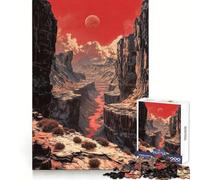 Red Planet Canyon Jigsaw Puzzles for Adults1000 Pieces Smart Game Quiet Calm Pattern Assembly Amazing Present (38x52cm)