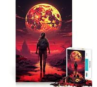Red Planet Female Soldier 1000 Piece Jigsaw Puzzle for Adults Memory Gain Gentle Leisure Design Assembly Art Collection Piece (38x52cm)
