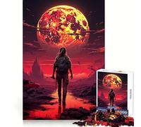Red Planet Female Soldier 1000 Piece Jigsaw Puzzle for Adults Memory Gain Gentle Leisure Design Assembly Art Collection Piece (38x52cm)