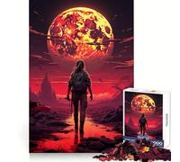 Red Planet Female Soldier Hard Jigsaw Puzzle for Adults 1000 Pieces Fine Logic Toy Calm Fun Neat Edge Thoughtful Gift (50x75cm)