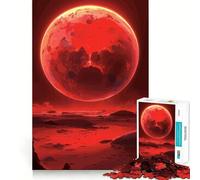 Red Planet Landscape 1000 Pieces Jigsaw Puzzles for Teenagers Logic Train Toy Quiet Fun Smooth Cut Lovely Gift (50x75cm)