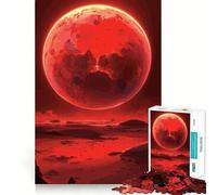 Red Planet Landscape 1000 Pieces Jigsaws Adults Puzzles Think Smart Toy Home Activity Smooth Cut Xmas Surprise (38x26cm)