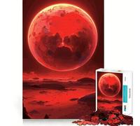 Red Planet Landscape Jigsaw Puzzle 1000 Piece for Teenagers Logic Sense Toy Calm Pastime Smooth Edge Premium Gift (38x52cm)