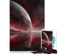 Red Planet Landscape Jigsaw Puzzles 1000 Pieces for Teenagers Logic Train Toy Leisure Fun Smooth Cut (38x26cm)