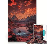 Red Planet Landscape Jigsaw Puzzles 1000 Pieces for Teenagers Logic Train Toy Leisure Fun Smooth Cut (50x75cm)