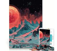 Red Planet Landscape Jigsaw Puzzles for Adults 1000 Pieces Brain Skill Relaxed Mind Exact Edge Art Collection Piece (38x52cm)