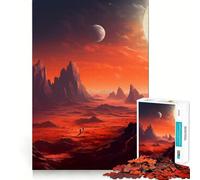 Red Planet Mars Landscape 1000 Piece Jigsaws for Teenagers Puzzle Improve Recall Casual Relax Exact Edge Stylish Gift (50x75cm)