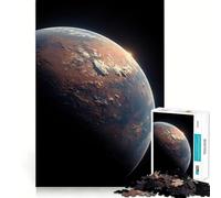 Red Planet with Sunrise Jigsaw Puzzles 1000 Pieces for Adults Boost Memory Peaceful Fun Premium Cut Memorable Gift (50x75cm)