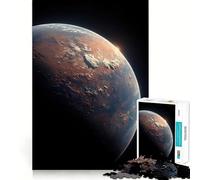 Red Planet with Sunrise Jigsaw Puzzles 1000 Pieces for Adults Boost Memory Peaceful Fun Premium Cut Memorable Gift (38x26cm)