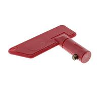 Red Plastic Battery Isolator Key with Metal Tip