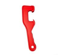 Red Plastic Bucket Opener Tool for Barrels, 8 Inch Hand Opening Device with Anti-Slip Grip to Remove Lid Can Safely in Garage or Shop