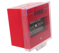Red Plastic Fire Alarm Button with Cover for Emergency Use
