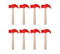 Red Plastic Mallets Set - 8Pcs Mini Hammers for Early Childhood Development Perfect Parent-Child Interactive Toy