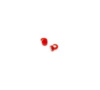 FIRST4MAGNETS Red Plastic Mini Magnetic Hooks for Fridge, Office, Whiteboard, Noticeboard, Filing Cabinet - 12mm Dia x 20mm Tall - 1kg Pull - Pack of 2