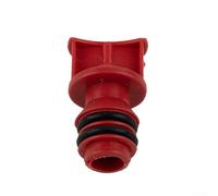 Red Plastic Oil Breather Cap for Air Compressors, 17mm Male Thread Diameter, 2-Pack Replacement Vent, Compatible with Standard Workshop Pneum