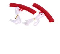 Red Plastic Rim Guards for Motorcycle Tyre Changing Tools | Prevents scratches, soft flexible plastic, 330mm connecting cord, fits most motorcycles, red for durable pair