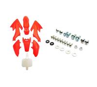 Red Plastic Set With Fixing Bolts Compatible Replacement With CRF50 Pit Bike Dirt Bike 50cc 110cc 120cc 125cc