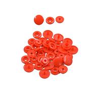 Red Plastic Snap Button Size 20 200Sets Sew On Plastic Snap Fasteners for Clothing Glossy T5 Round -B1