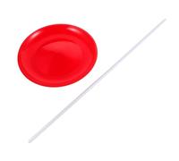 Red Plastic Spinning Plate Juggling Set for Circus Performances