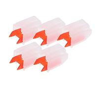 Red Plastic Stylus Replacement Needle 5pcs for Record Players | Turntables, High Compatibility and Easy Replacement, Wear-resistant Build, Restores Sound Quality, 5pcs Pack