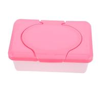 Red Plastic Wipe Storage Box for 80 Wipes Home Travel | Large Capacity Holder, Versatile Use for Home and Travel, Convenient Portable Container with Lid