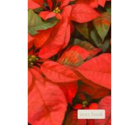 Red Poinsettia Floral Oil Painting Notebook: Elegant Festive Botanical Art Journal for Holiday Notes and Creative Writing