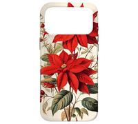 Red Poinsettia Winter Botanica Flower Case for iPhone 17 Pro Max
