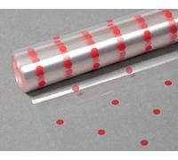 Red Polka Dot Cellophane Florist Wrap 80cm x 10m - Extra Wide Gift Wrap | Ideal for Florists, Gift Hampers, Flower Bouquets, Gift Baskets, Floral Displays, Sweets, Cake Trays and Gift Boxes