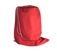 Red Poly-Cotton Gift Sack With White Rope Drawstring - Extra Large Size 64cm Wide x 107cm Tall - Birthday Easter Valentines Christmas Xmas Santa