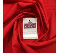 Red Polycotton Fabric - Dress Craft 44 Inch Wide MA820 Mtex